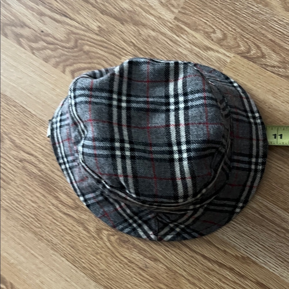 Authentic Burberry Reversible Plaid Bucket Hat